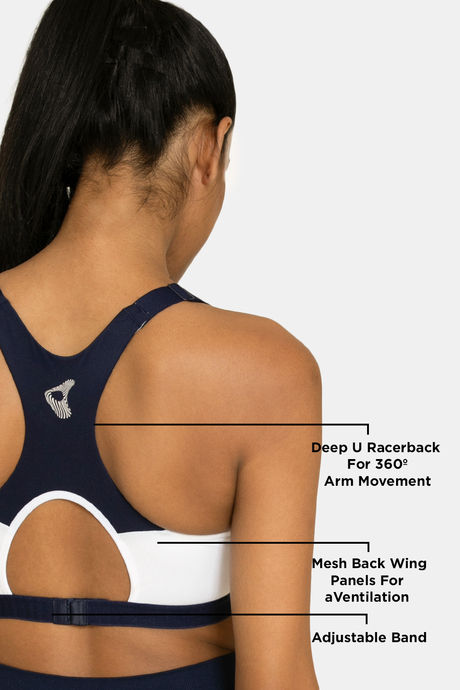 Zelocity High Impact Quick Dry Sports Bra - Maritime Blue — image 8